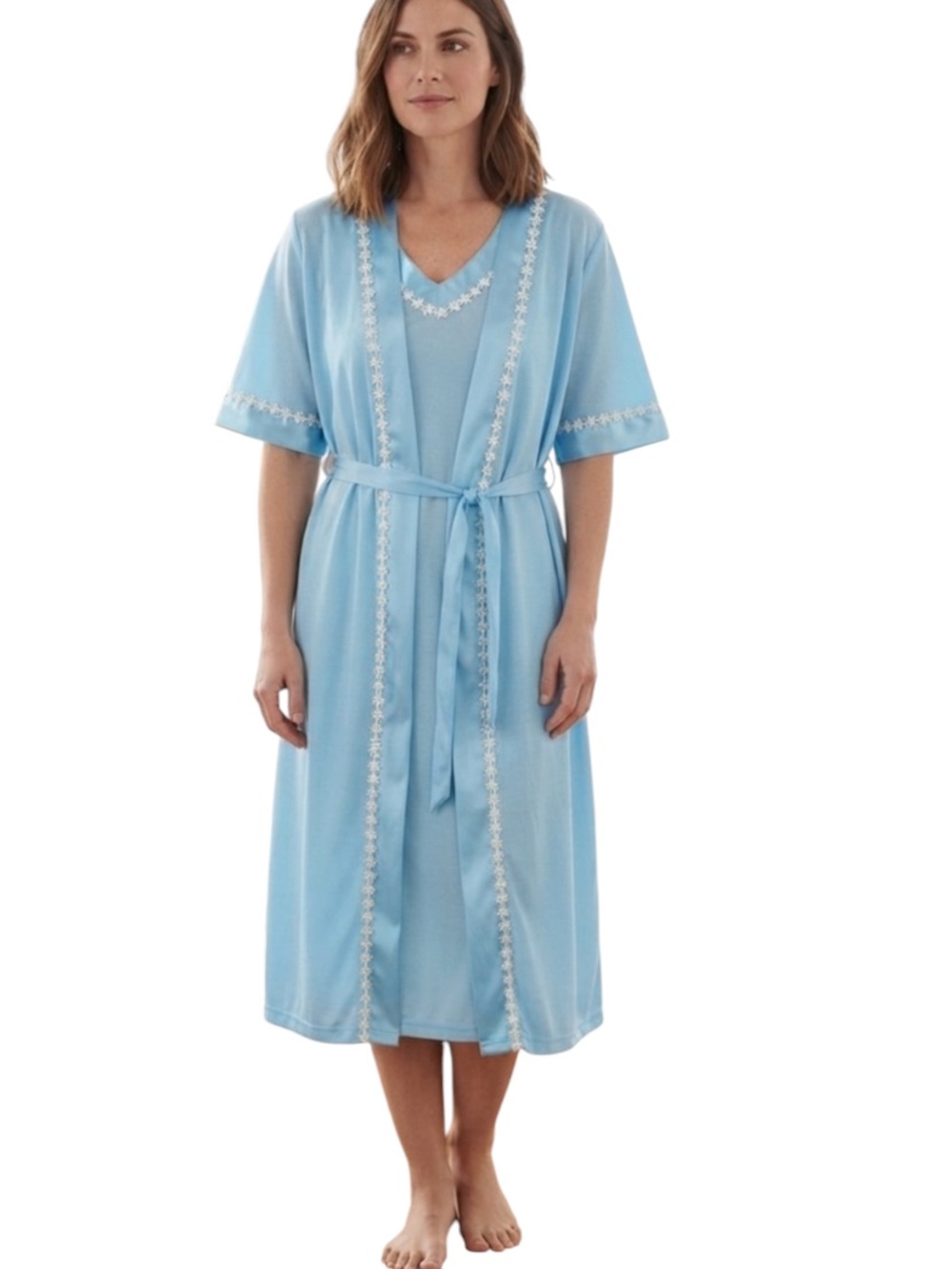 Just love women’s pajama dress and robe new size XL blue
